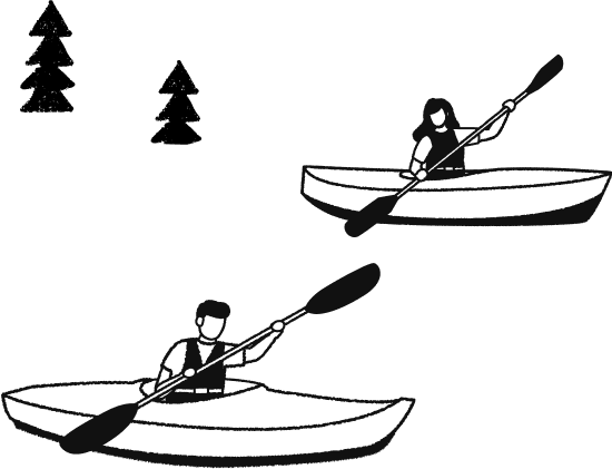 カヌー イラスト